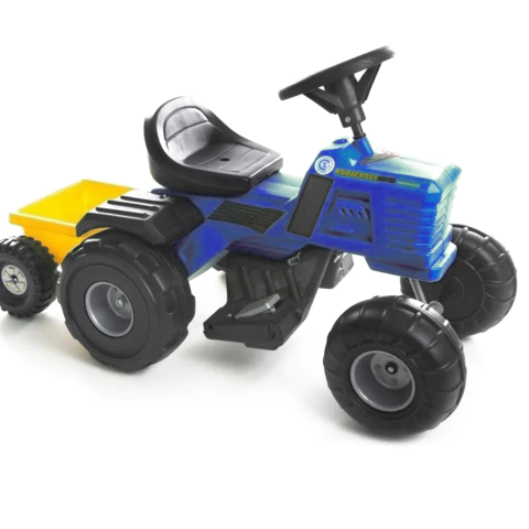 Tractor con carro a batería 6V