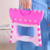 Imagen de Banquito Plegable Resistente Rosa