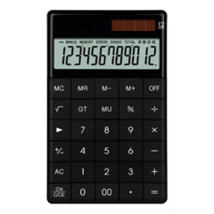 Calculadora 12 Digitos Solar Negra - tienda online