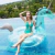 Inflable Unicornio Transparente Glitter 1.2m x 0.6m - comprar online