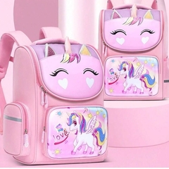 Mochila unicornio rosa