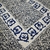 Alfombra de Algodon Estampada - Crudo/Azul