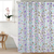 Cortina doble plástica de baño - Flor Lila - comprar online
