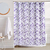 Cortina doble plástica de baño - Hoja Violeta - comprar online