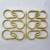 Ganchos Plastico de Cortina de Baño 12 unidades - Mod. Natural - Yakarplas Hogar