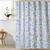 Cortina doble plástica de baño - Flor Celeste - comprar online