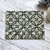 Individual Arpillera Rectangular - Circulos Negro - comprar online