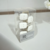 Ganchos de Cortina de Baño 12 unidades - Mod. Cuadrado Blanco en internet