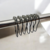 Ganchos de Cortina de Baño Roller 12 unidades- Mod. Negro