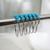 Ganchos de Cortina de Baño Roller 12 unidades - Mod. Turquesa