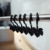 Ganchos Plastico de Cortina de Baño Negro 12 unidades - Mod. Hoja - comprar online