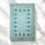 Alfombra de Algodon Estampada - Crudo/Celeste - comprar online