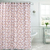Cortina doble plástica de baño - Venecitas Marron - comprar online