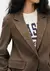 Blazer Oversized em Lã - Marrom - Blissê | Loja de roupas femininas | Hering