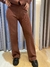 Calça Reta Cintura Alta Tricot