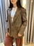 Blazer Oversized em Lã - Marrom na internet