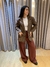Blazer Oversized em Lã - Marrom - comprar online