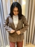 Blazer Oversized em Lã - Marrom