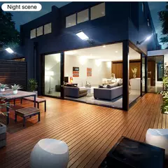 Lâmpada de LED ao ar-livre com sensor de movimento na internet