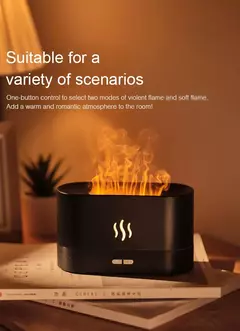 Umidificador de ar com difusor de aroma, solta névoa fria ultra-sônica colorida