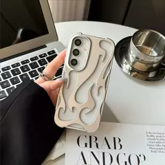 Capa 3D à prova de choque para Samsung Galaxy, fina, modelo chama na internet