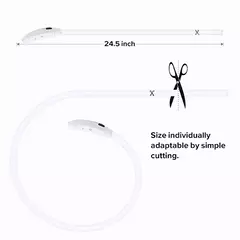 Imagem do Coleira Luminosa USB Recarregável para Animais de Estimação, LED ajustável