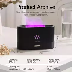 Umidificador de ar com difusor de aroma, solta névoa fria ultra-sônica colorida - comprar online