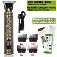 T9 barbeador e aparador de cabelo, elétrico sem fio, portátil - comprar online