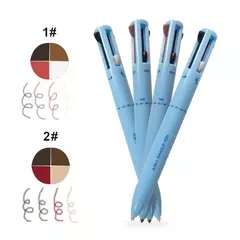 Caneta de maquiagem facial 4 em 1 para sobrancelha, lábios, olhos e rosto à prova d'água e suor de longa duração na internet