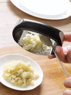 Amassador de alho inox em aço inoxidável, picador manual, ferramentas de corte - comprar online