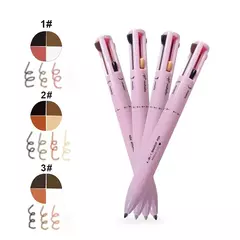 Caneta de maquiagem facial 4 em 1 para sobrancelha, lábios, olhos e rosto à prova d'água e suor de longa duração - MAC PS