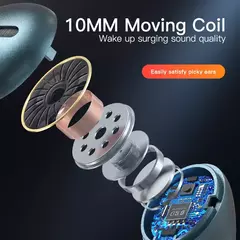 Xiaomi j18 fone de ouvido sem fio bluetooth hifi microfone estéreo intra-auricular na internet