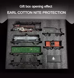Brinquedo Conjunto Trem Modelo a Vapor Retrô