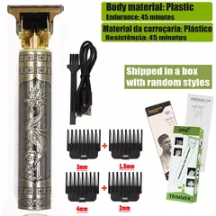 T9 barbeador e aparador de cabelo, elétrico sem fio, portátil na internet