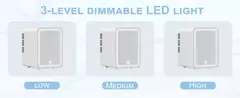 Caixa Refrigeradora para Maquiagem com espelho e iluminação de luz LED regulável - comprar online