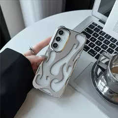 Capa 3D à prova de choque para Samsung Galaxy, fina, modelo chama - MAC PS