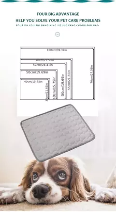 Imagem do Manta cama de refrigeração para pets pequenos e grandes