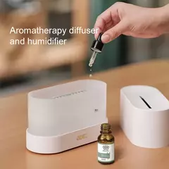 Umidificador de ar com difusor de aroma, solta névoa fria ultra-sônica colorida na internet