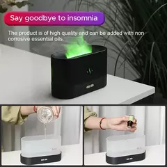 Umidificador de ar com difusor de aroma, solta névoa fria ultra-sônica colorida
