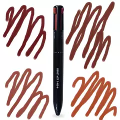 Caneta de maquiagem facial 4 em 1 para sobrancelha, lábios, olhos e rosto à prova d'água e suor de longa duração - MAC PS