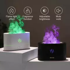 Umidificador de ar com difusor de aroma, solta névoa fria ultra-sônica colorida - MAC PS
