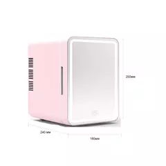 Caixa Refrigeradora para Maquiagem com espelho e iluminação de luz LED regulável