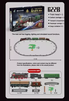 Brinquedo Conjunto Trem Modelo a Vapor Retrô na internet