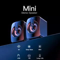 Imagem do Alto-falante potente, mini caixa de som para computador, notebook portátil de vários modelos e tamanhos