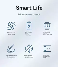 Robô inteligente de limpeza casa carregável - comprar online