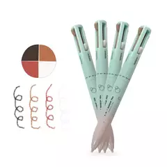 Caneta de maquiagem facial 4 em 1 para sobrancelha, lábios, olhos e rosto à prova d'água e suor de longa duração - MAC PS