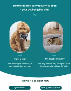 Manta cama de refrigeração para pets pequenos e grandes