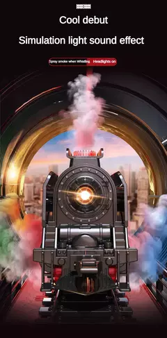 Brinquedo Conjunto Trem Modelo a Vapor Retrô na internet