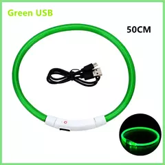Coleira Luminosa USB Recarregável para Animais de Estimação, LED ajustável - comprar online