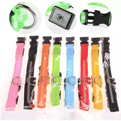 Coleira Luminosa USB Recarregável para Animais de Estimação, LED ajustável - comprar online